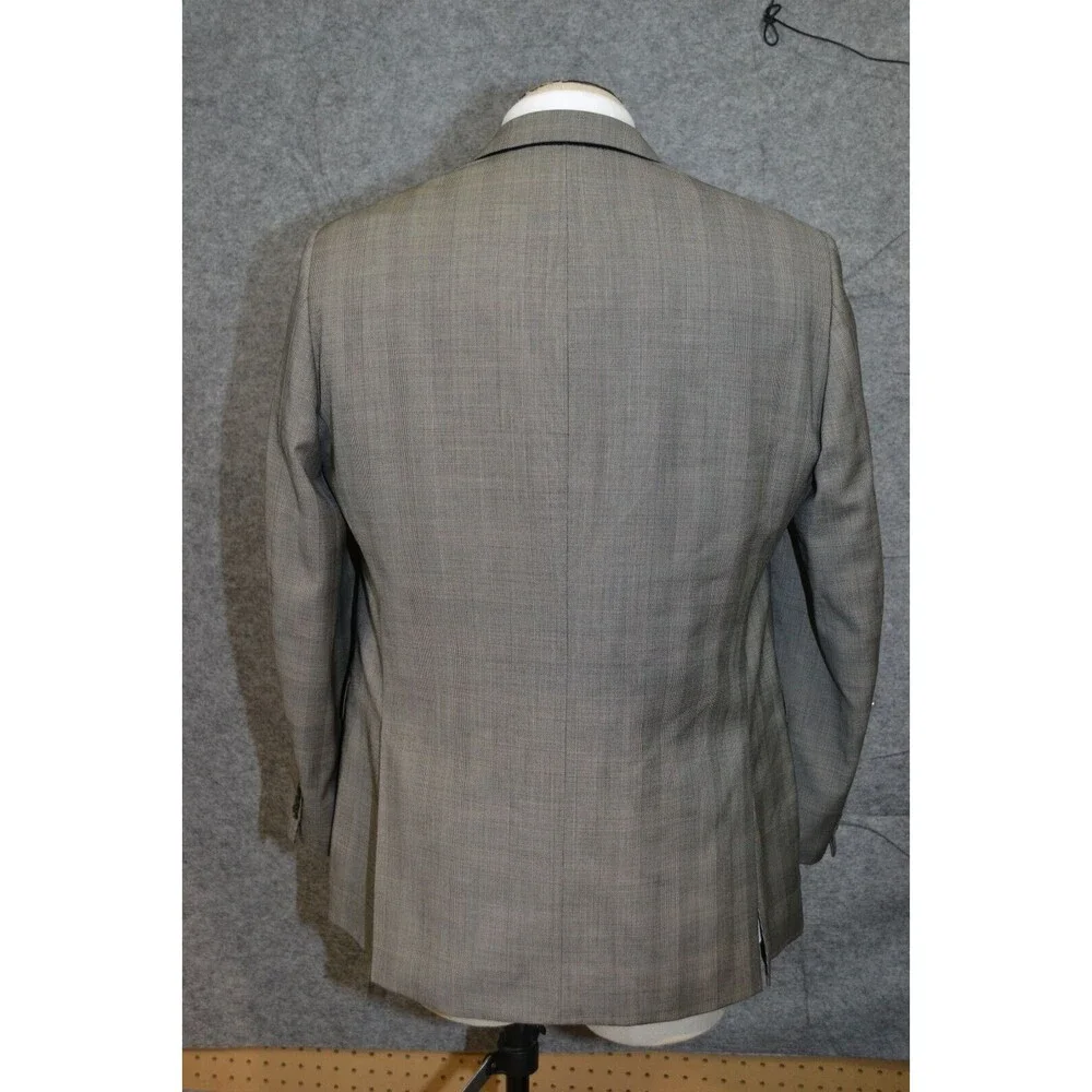 John W. Nordstrom Loro Piana Wool Blazer Mens 42R‎ Gray Glenn Check Sport Jacket